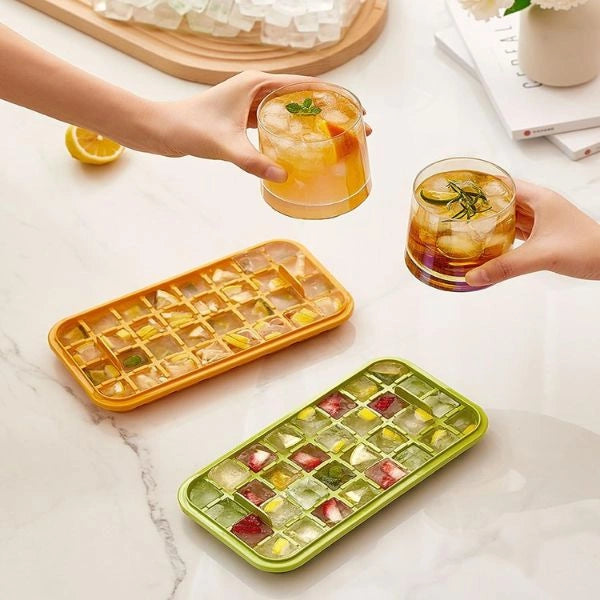 IcePop™ -  Dual-Layer Ice Tray with Scoop | Instant Demolding | Stackable & Spill-Proof