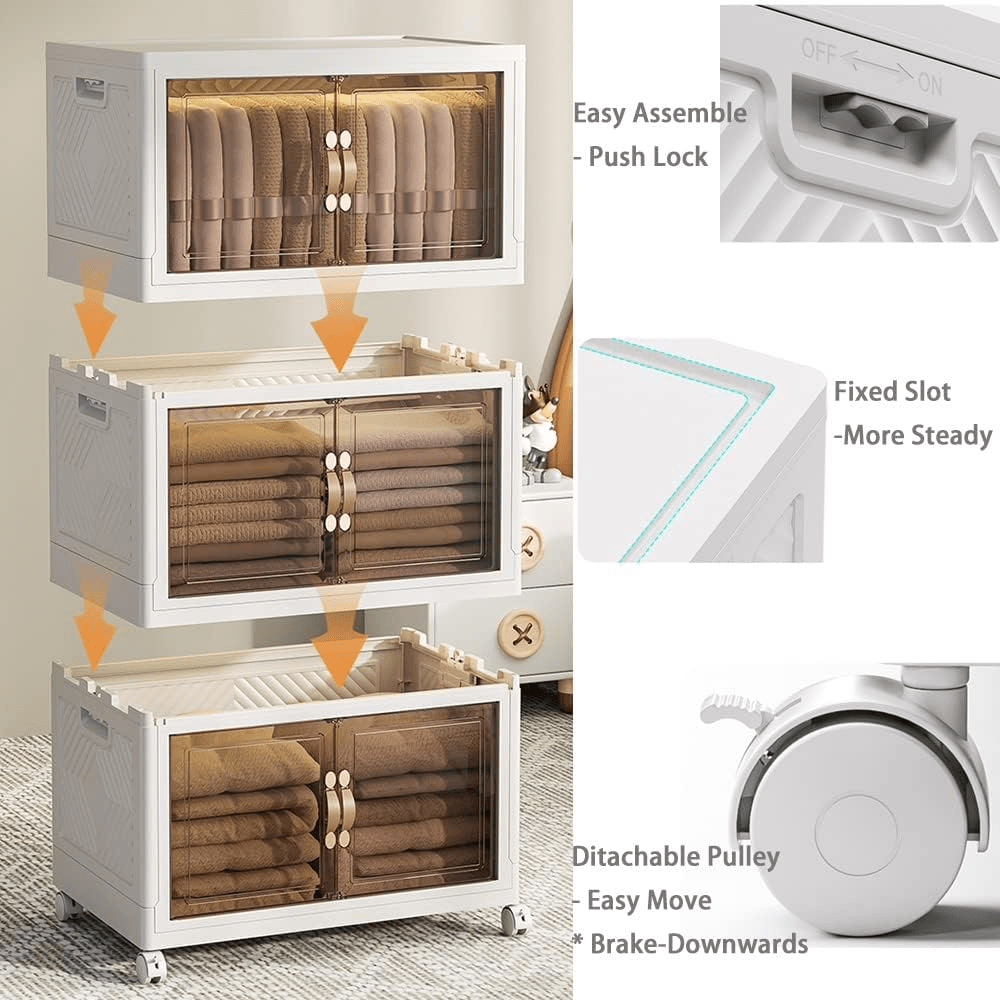 Modular Stackable Wardrobe Storage Cabinet