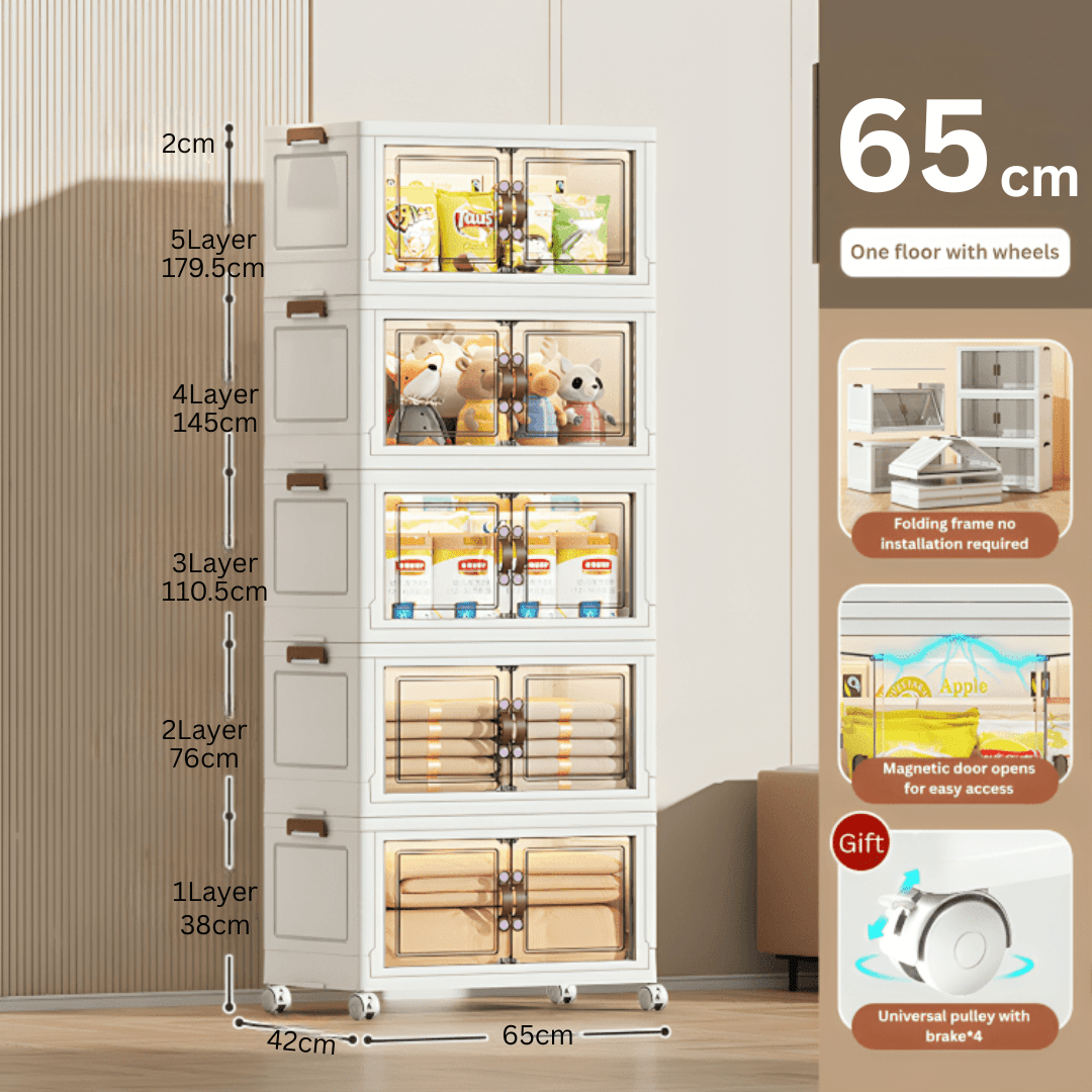 Foldable Multi-purpose Wardrobe Storage Cabinet