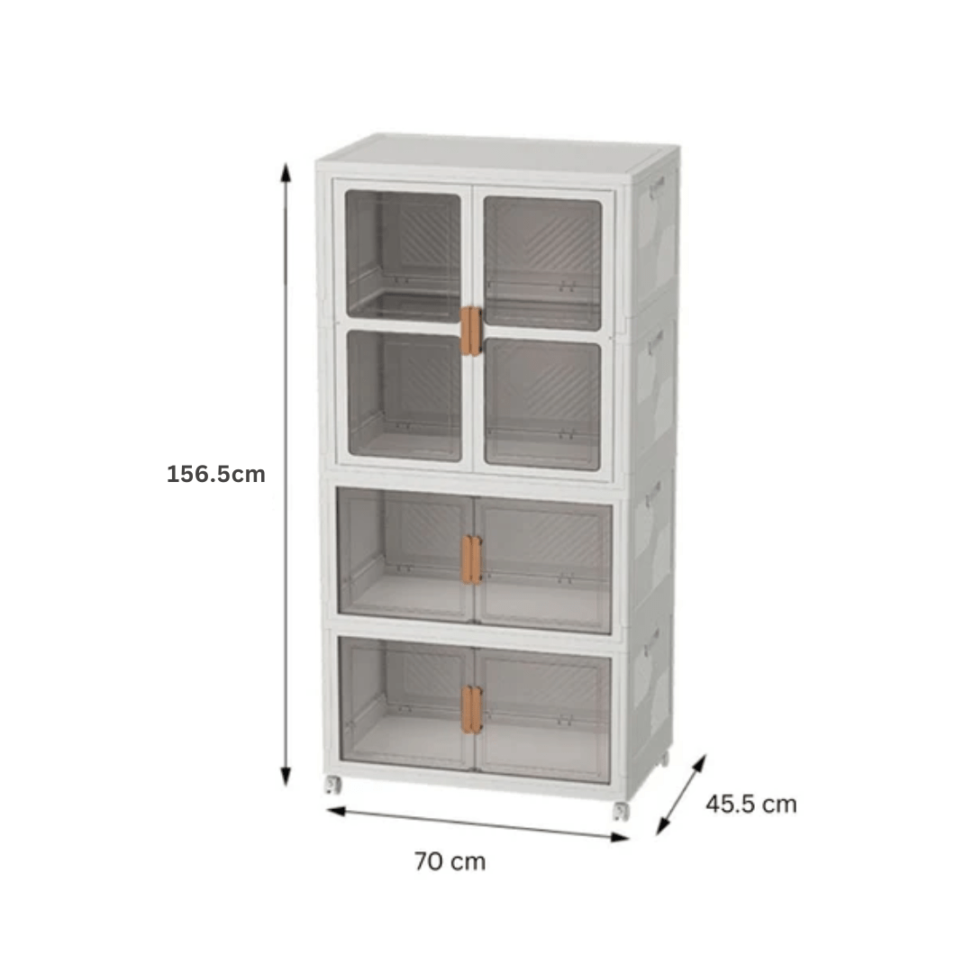 Multi-Purpose Portable Storage Cabinet with Wheels (70cm)