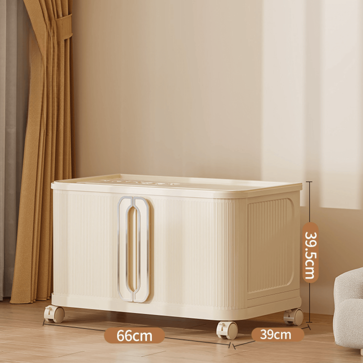 Stackable Multi-Layer Storage Cabinet with Wheels