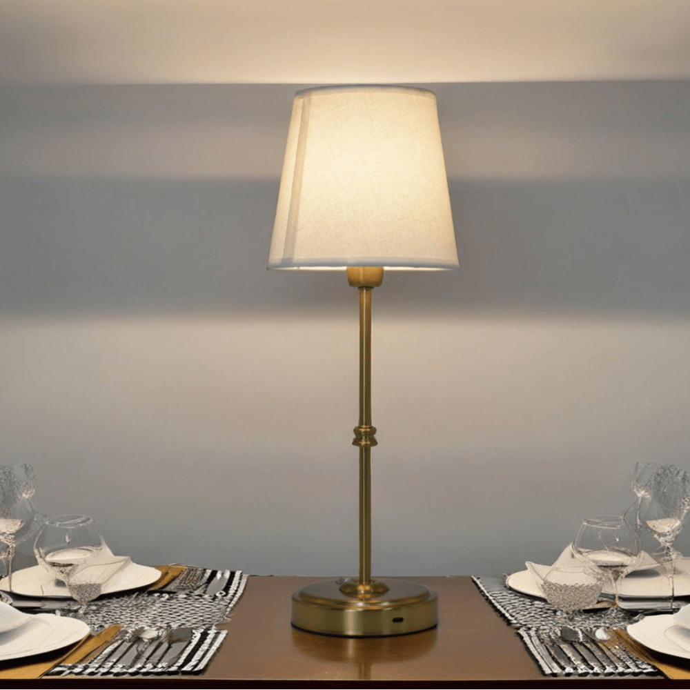 Elegance Touch Fabric Desk Lamp