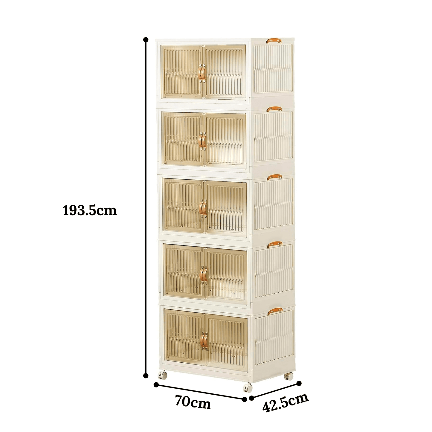 Foldable Double Door Storage Wardrobe Closet