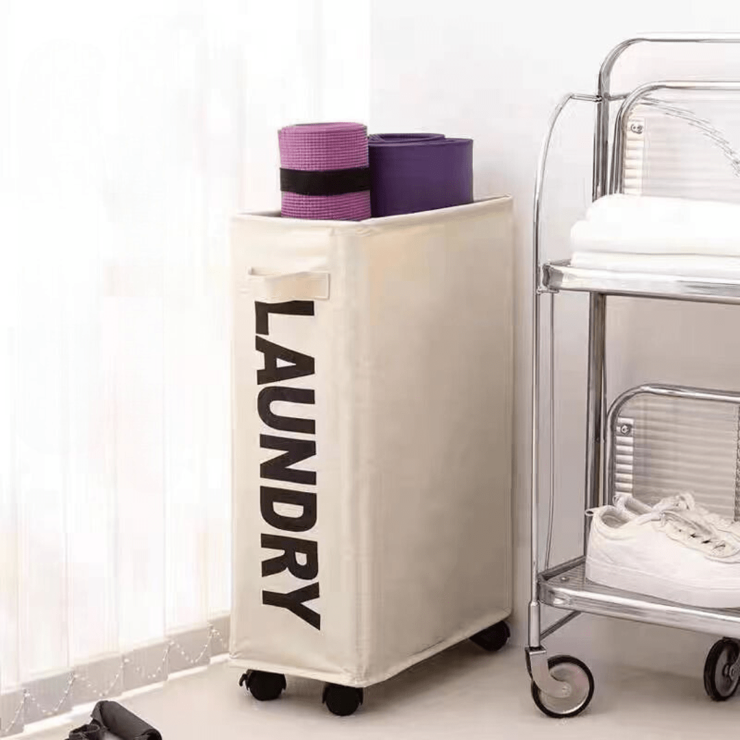 Rolling Laundry Basket with Wheels