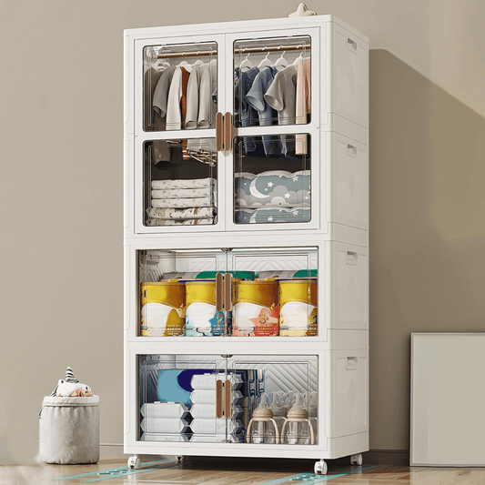 Multi-Purpose Portable Storage Cabinet with Wheels (70cm)