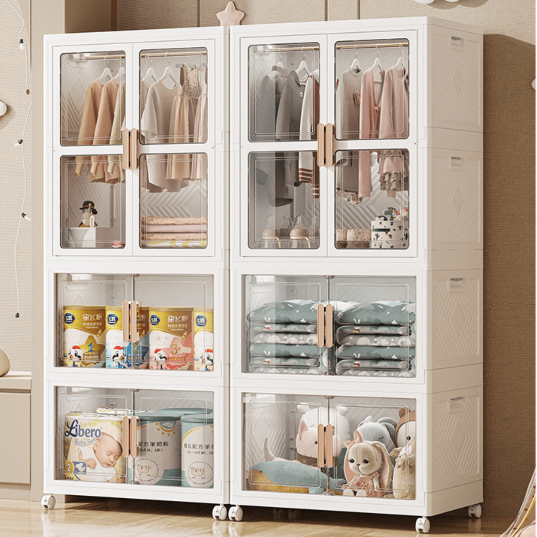 Multi-Purpose Portable Storage Cabinet with Wheels (70cm)