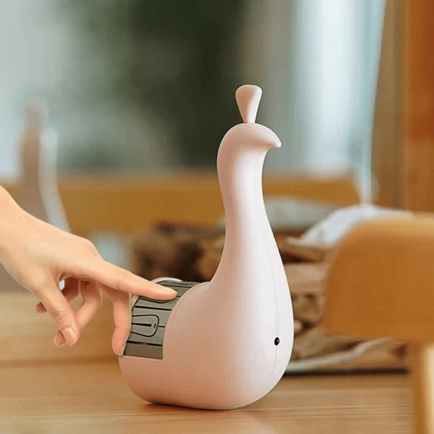 Peacock Beam Artistic Rechargeable Night Glow Lamp(1200mAh)