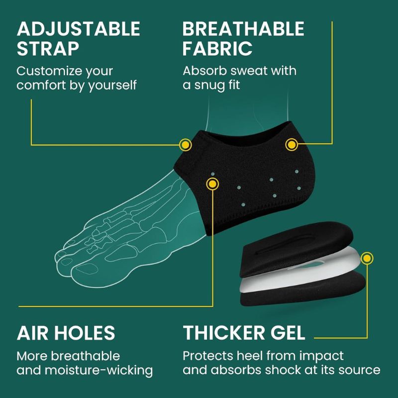 RelieStep™ – Silicone Heel Protectors for Instant Pain Relief & All-Day Comfort