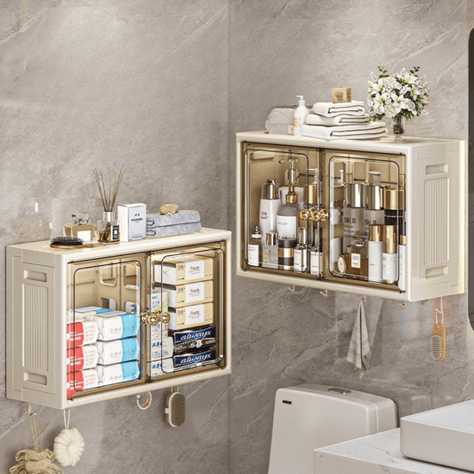 Multi-Purpose Space Saving Wall Mounted Storage Organizer With Hooks