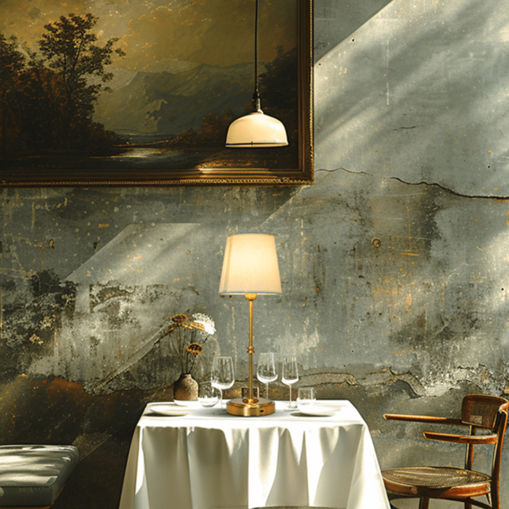 Elegance Touch Fabric Desk Lamp