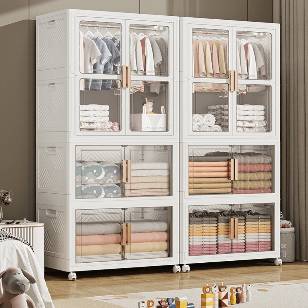 Multi-Purpose Portable Storage Cabinet with Wheels (70cm)