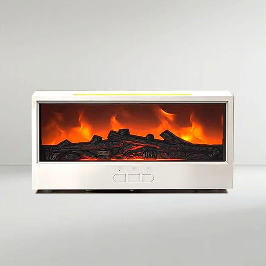 Aroma Essential Oil Fireplace Diffuser with Premium Box Colorful Flame with Remote Control for Home Office with 15 ml Essential Oil