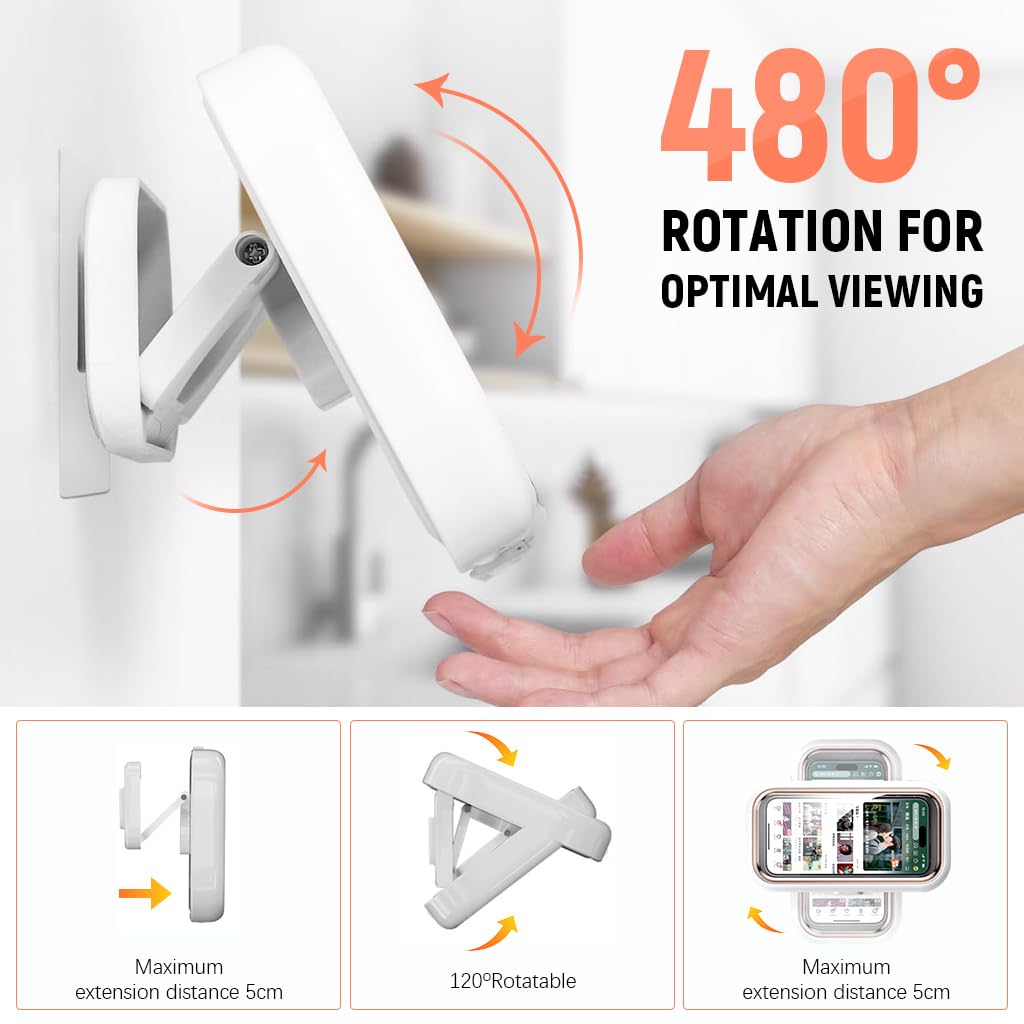 ShowerPod™ | 480° Waterproof Phone Mount for Bathroom