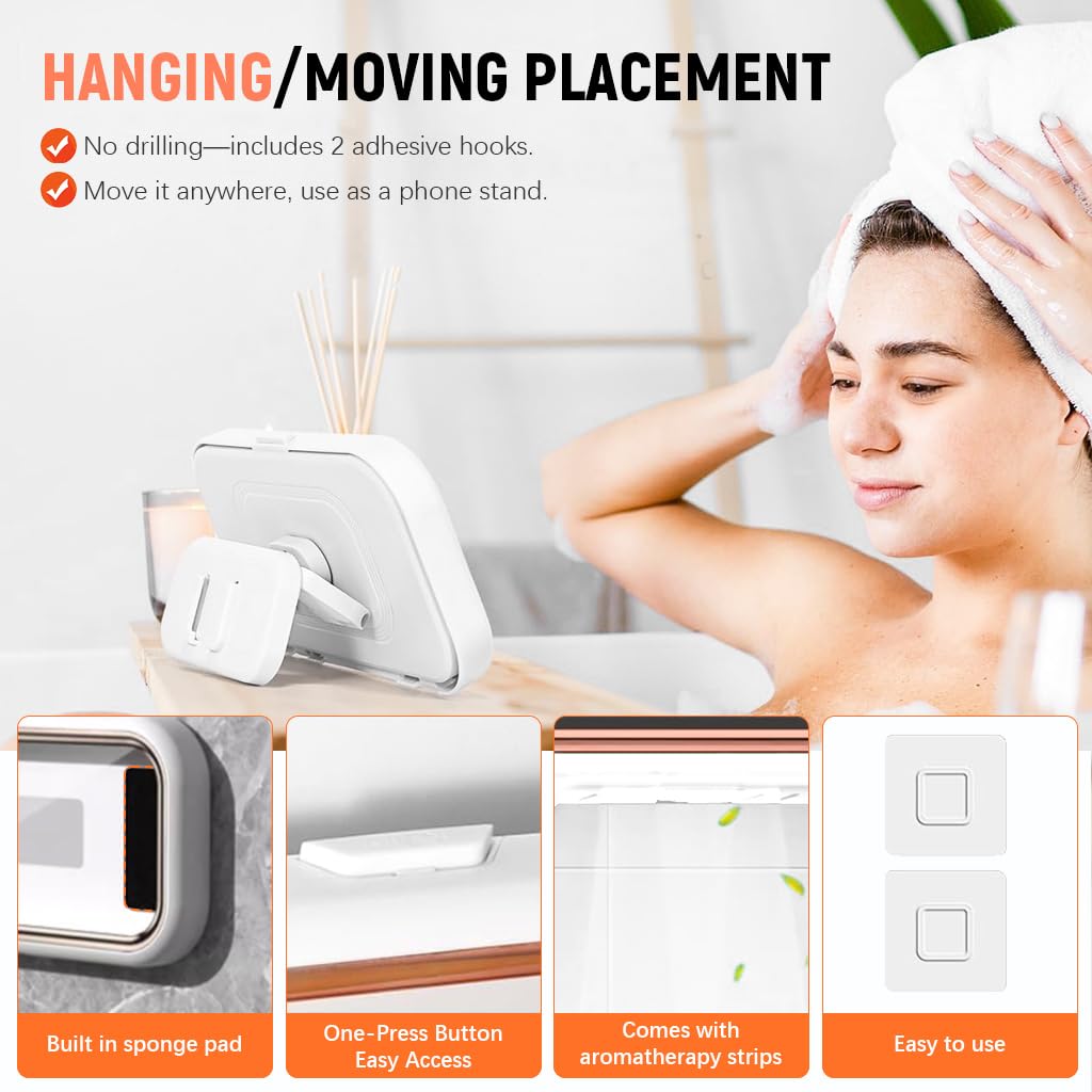ShowerPod™ | 480° Waterproof Phone Mount for Bathroom