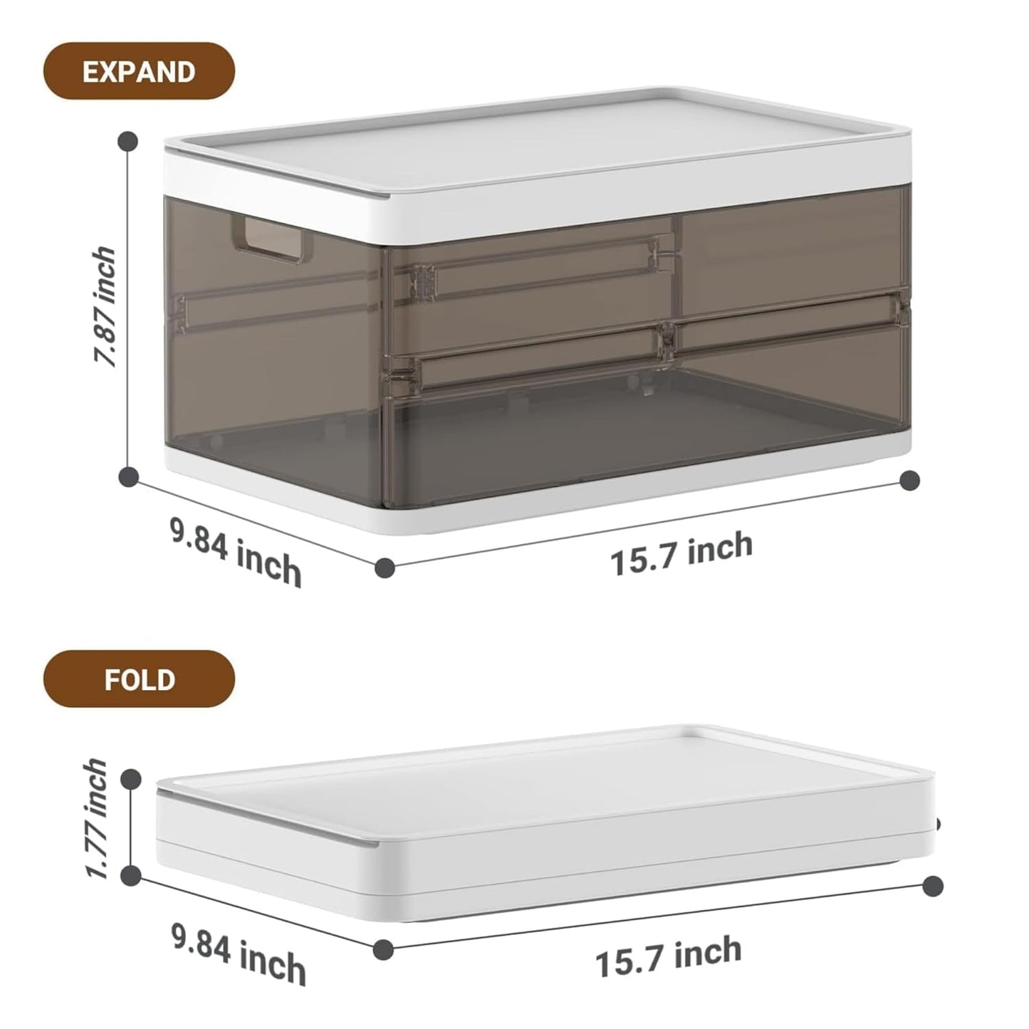 Easy-fold Stackable Plastic Storage Cupboard