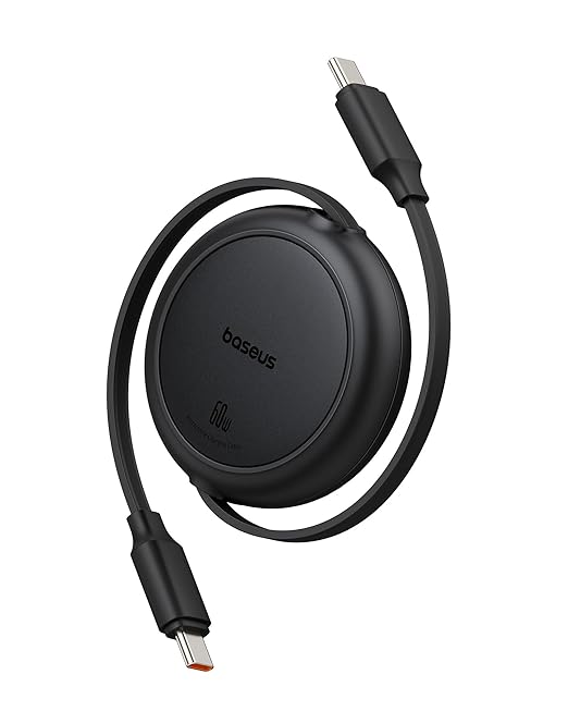 Upgraded Konnect Recoil 100W Type C to Type C Retractable Cable,Pd Fast Charging,Retractable Charging Cable,Fast Data Transfer