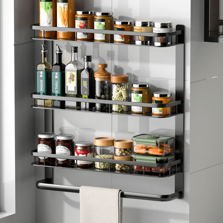 Multi-Purpose Wall-Mounted Aluminum Household Rack (60cm)