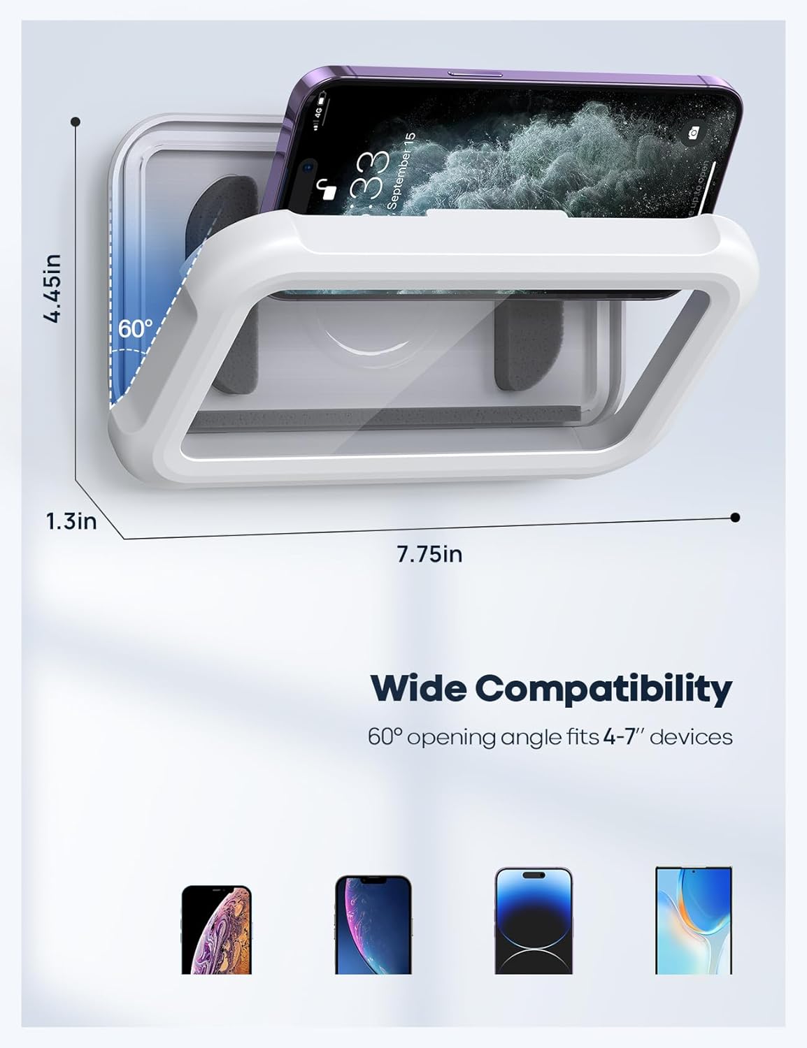 ShowerPod™ | 480° Waterproof Phone Mount for Bathroom