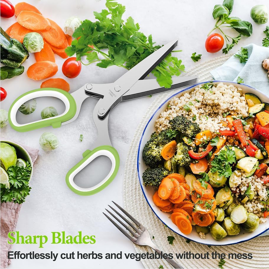 GarnishPro™ | The 5-Blade Precision Herb Cutter