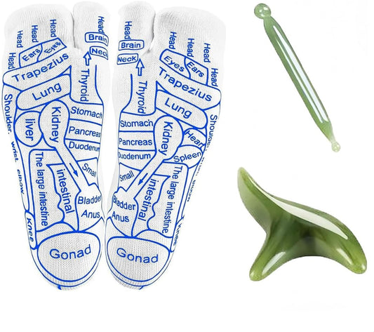 SoleMap™ – Reflexology Socks + Acupoint Massage Pen | Full Body Relief at Your Fingertips
