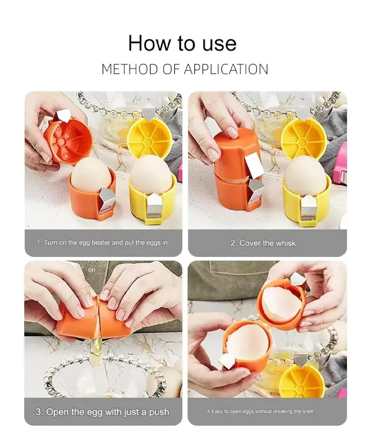 CrackMate™ – EggClean, Crack, Pour!