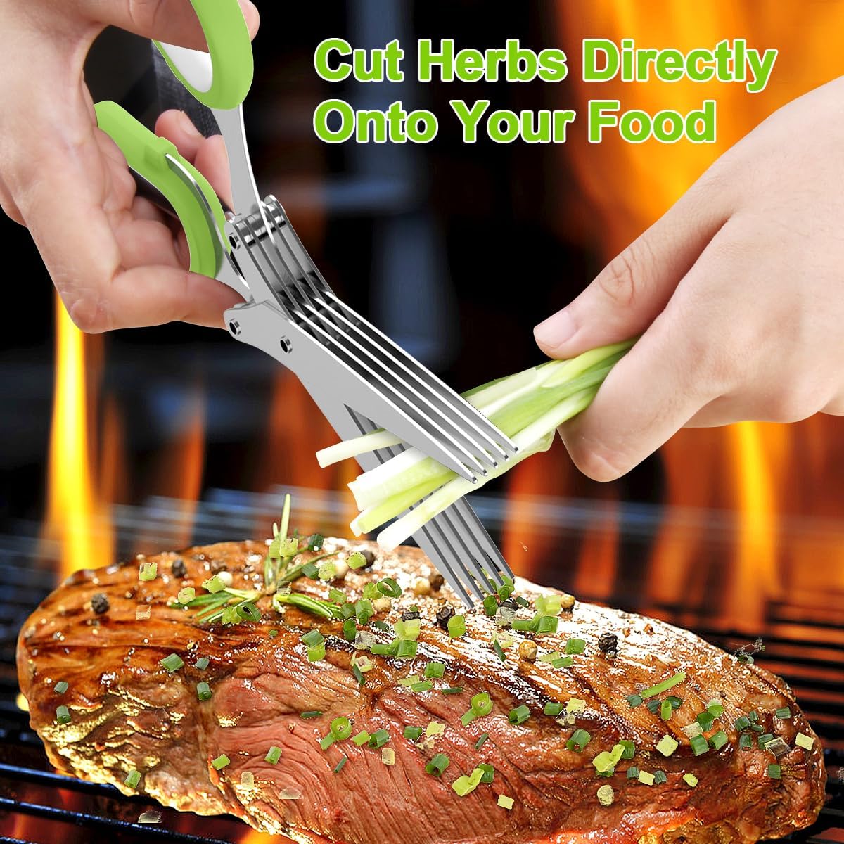 GarnishPro™ | The 5-Blade Precision Herb Cutter