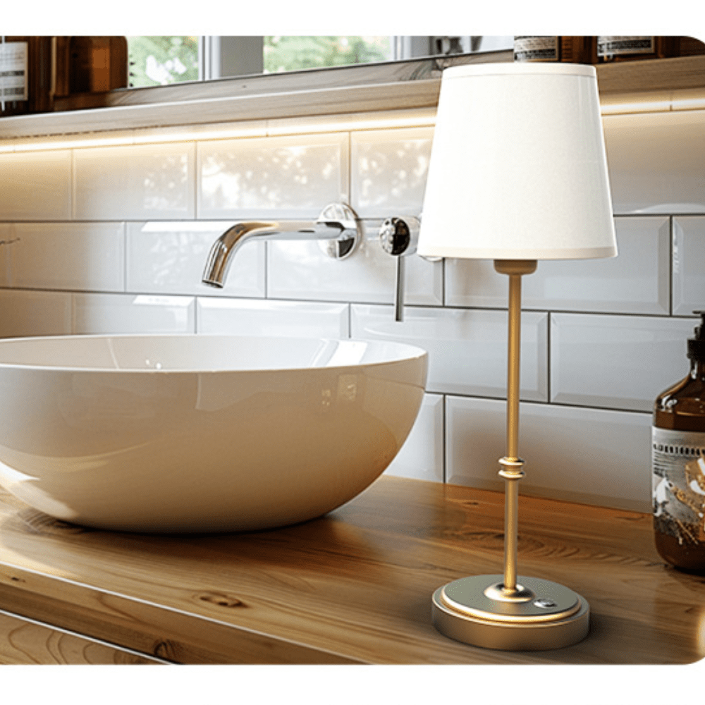 Elegance Touch Fabric Desk Lamp