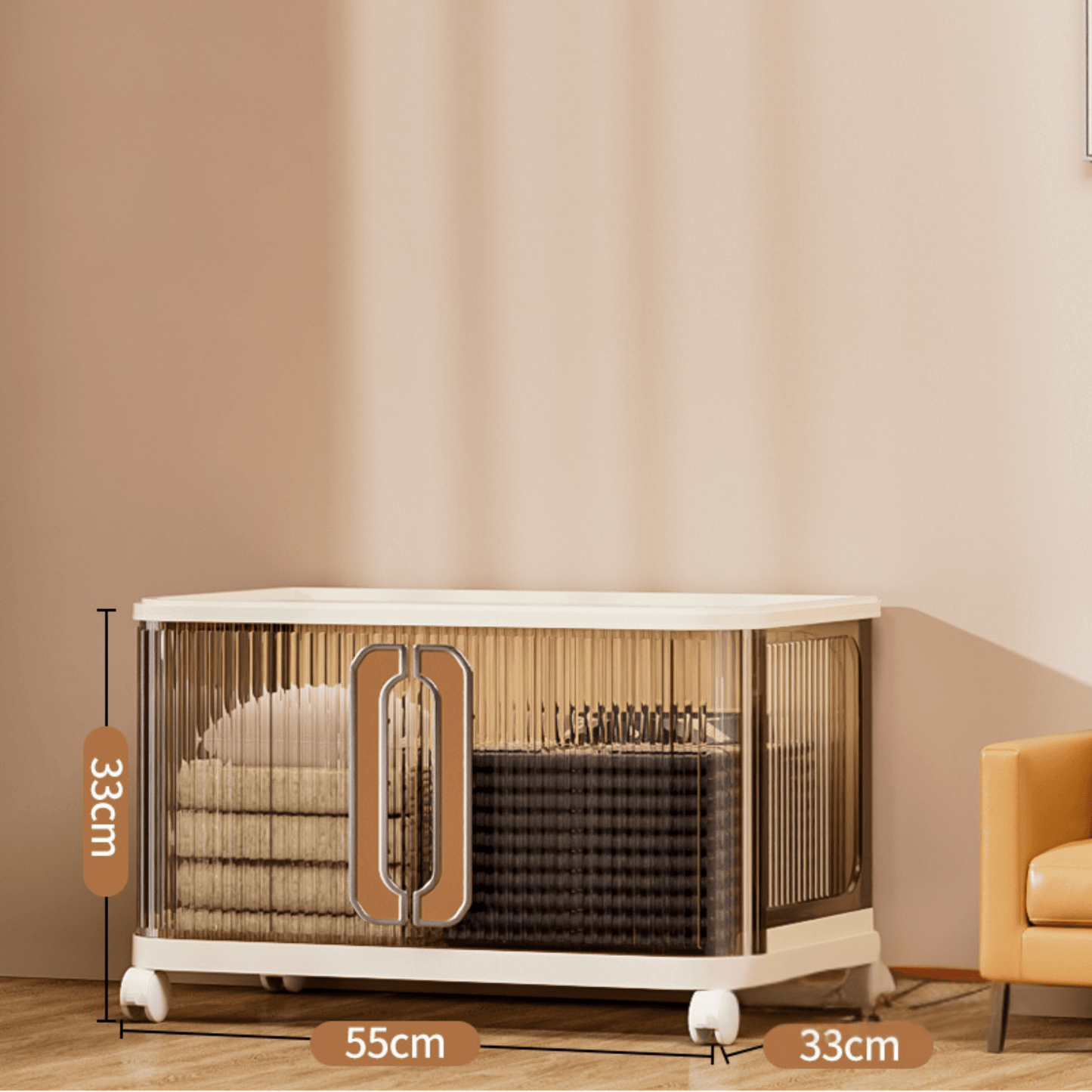 Multi-Purpose Plastic Large-Capacity Foldable Storage Cabinet with Double Doors