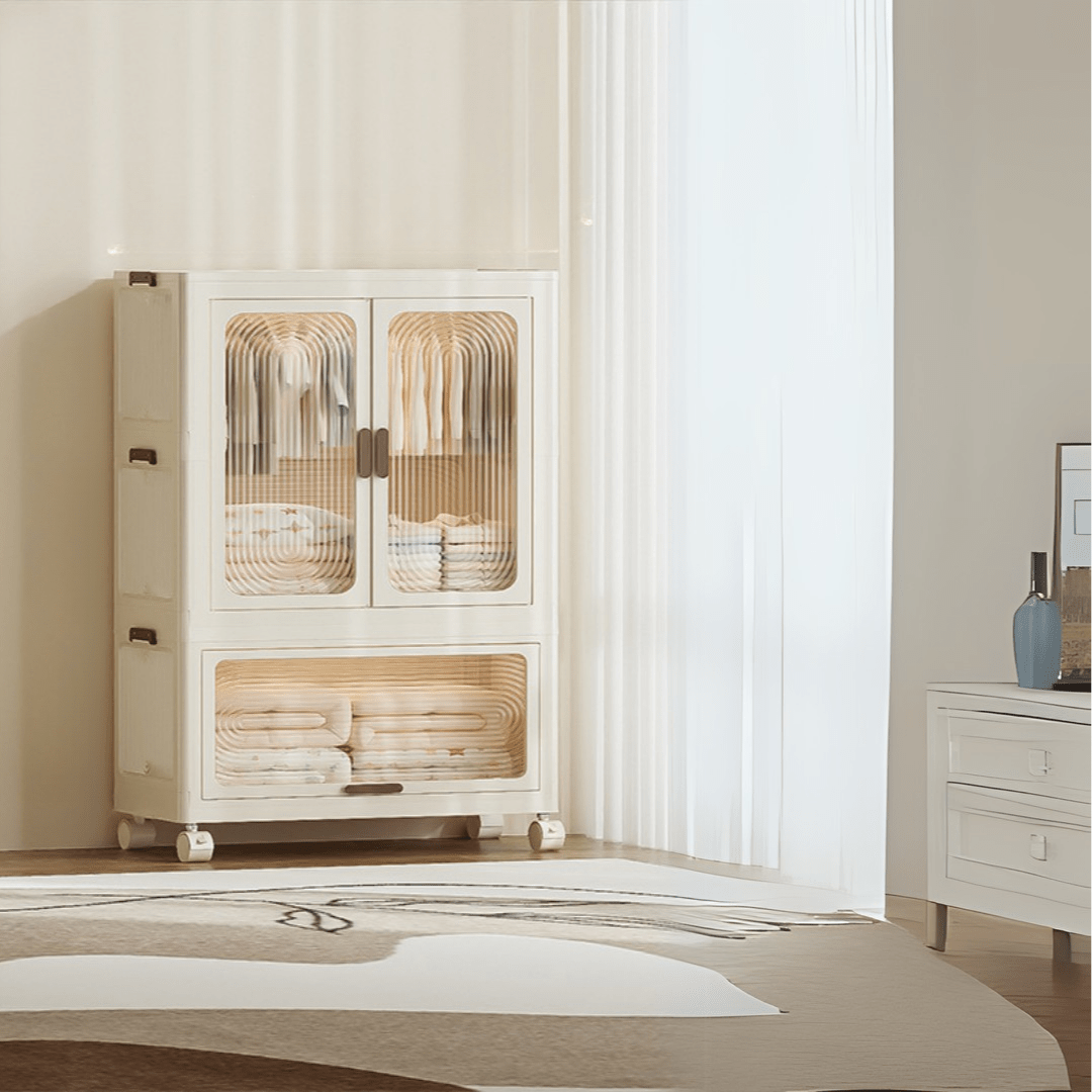 Multipurpose and Multi-Tier Foldable Plastic Storage Cabinet(70cm)