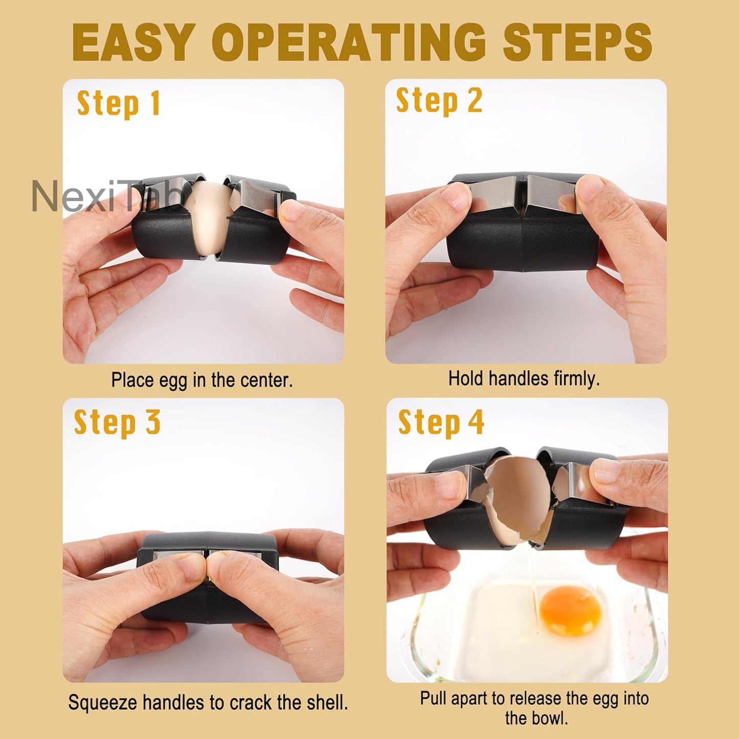 CrackMate™ – EggClean, Crack, Pour!