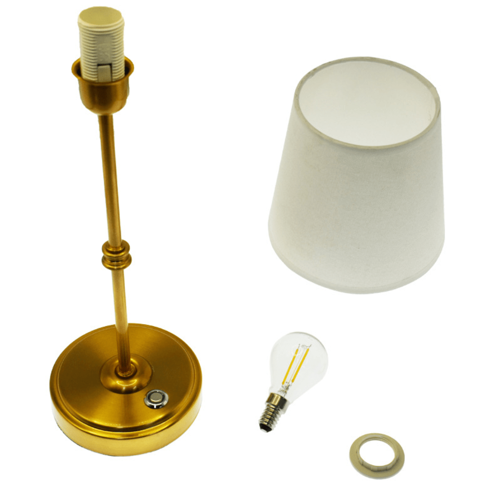 Elegance Touch Fabric Desk Lamp