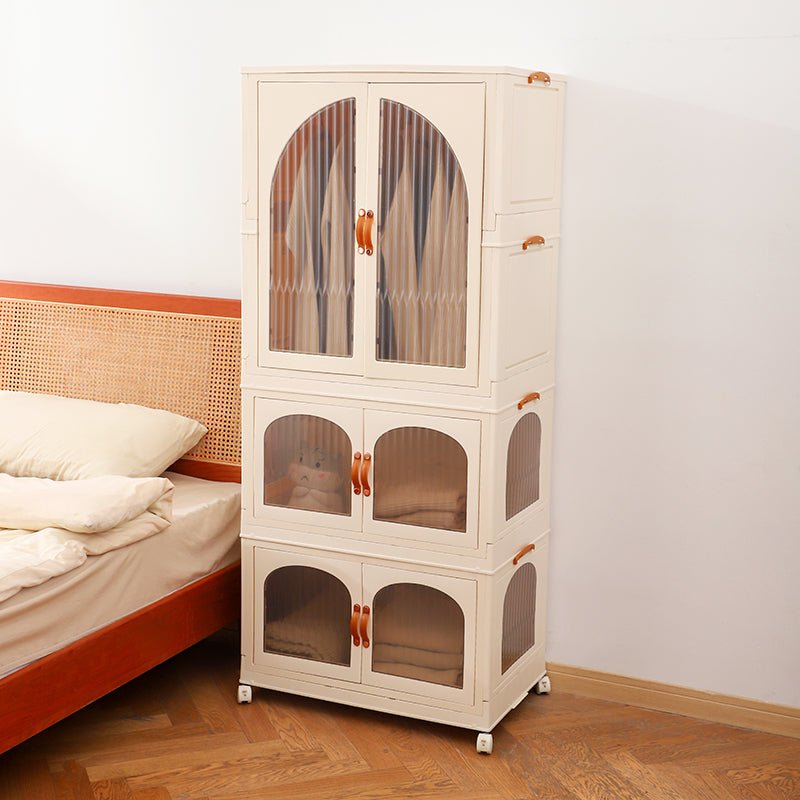 Foldable Double Door Storage Wardrobe Closet