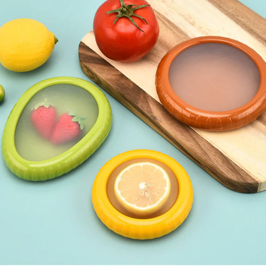 FreshMate™ – Reusable Silicone Food Saver Set | Seal, Store & Save — Without the Waste